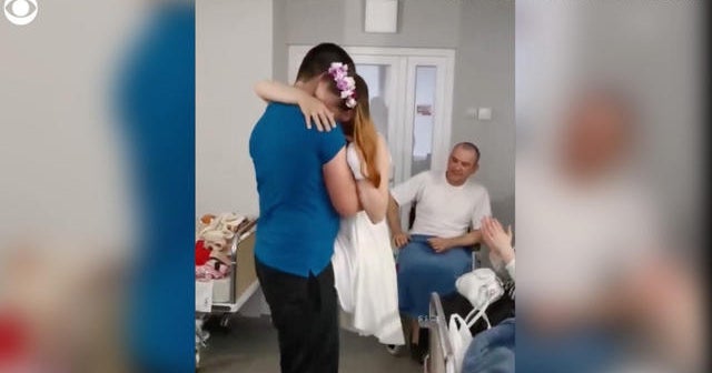 Nurse who lost legs in Ukraine explosion dances with husband at wedding