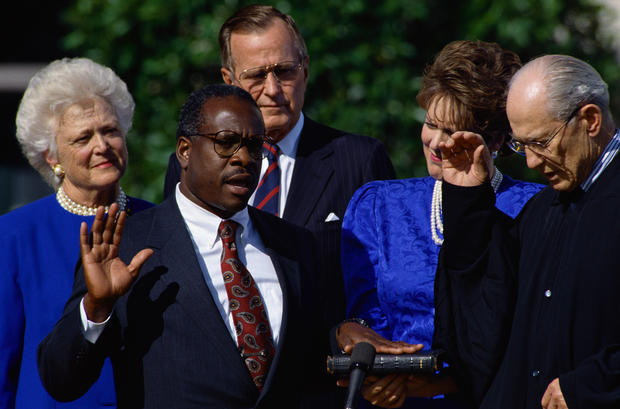 Clarence Thomas Being Sworn In 