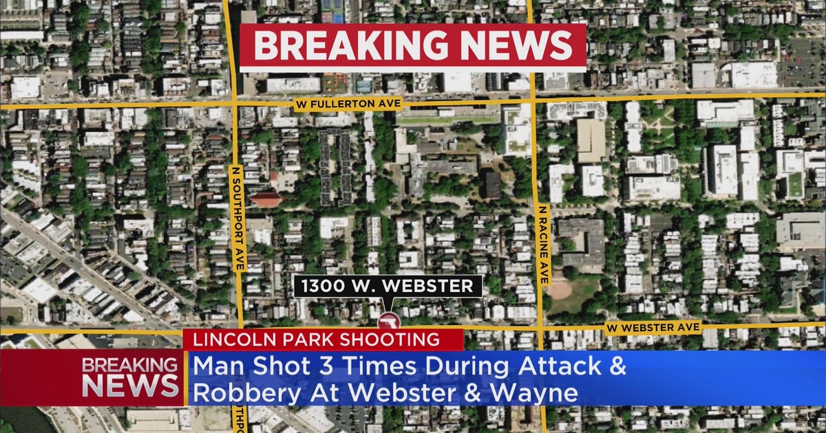 Man shot three times during attack & robbery in Lincoln Park - CBS Chicago