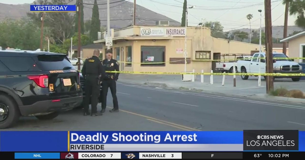 Suspect arrested in fatal shooting near Riverside memorial for shooting ...