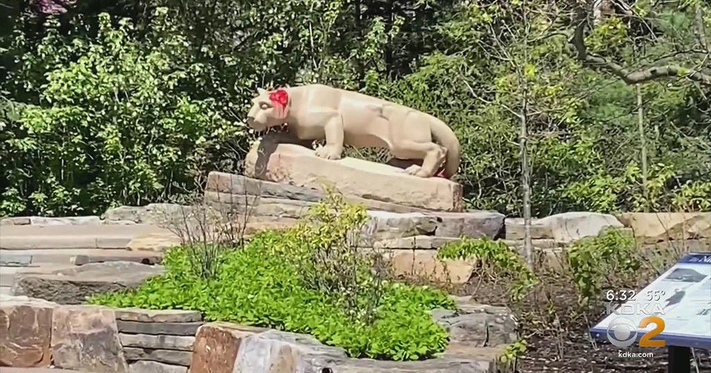 Nittany Lion shrine and other landmarks at Penn State vandalized CBS