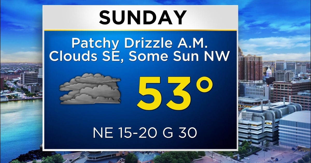 Maryland Weather: Cloud Covered Mother's Day - CBS Baltimore