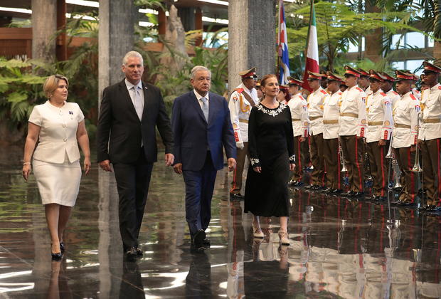 Mexico's President Andres Manuel Lopez Obrador visits Cuba 