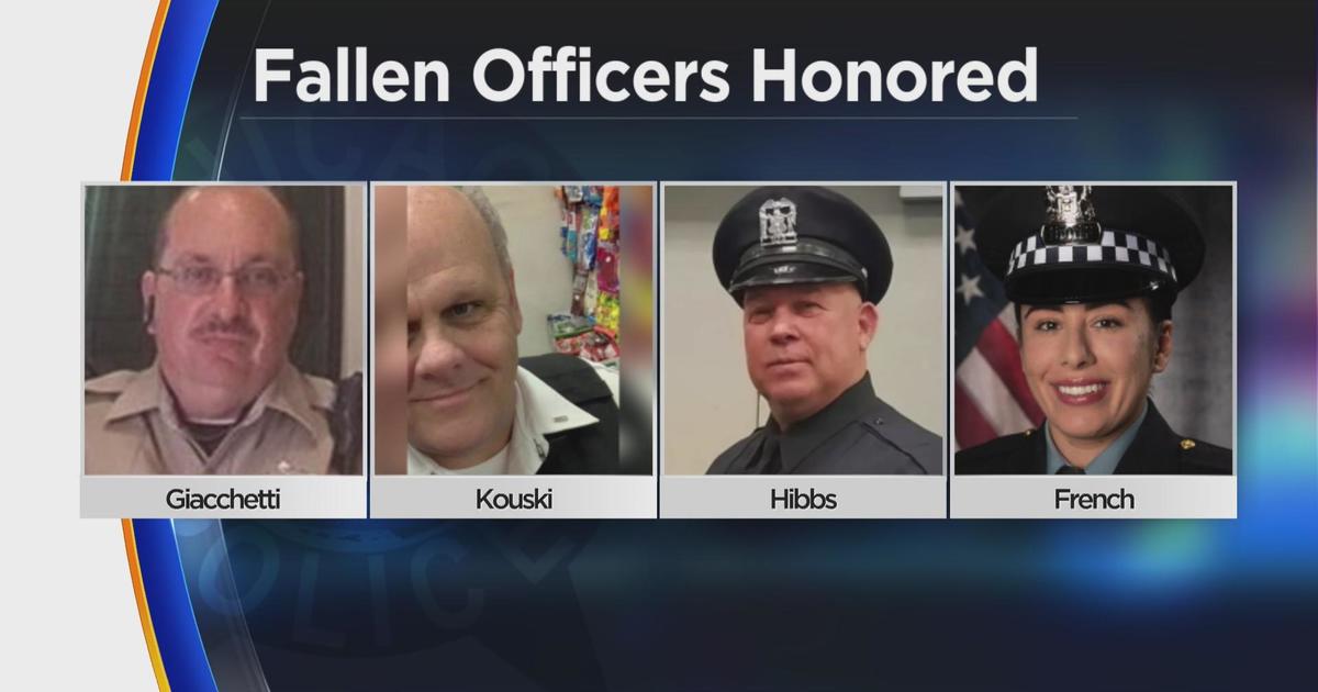 Ceremony officers fallen officers in Cook County - CBS Chicago