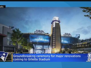 The Kraft family breaks ground on a $225 million renovation project at Gillette  Stadium - The Boston Globe