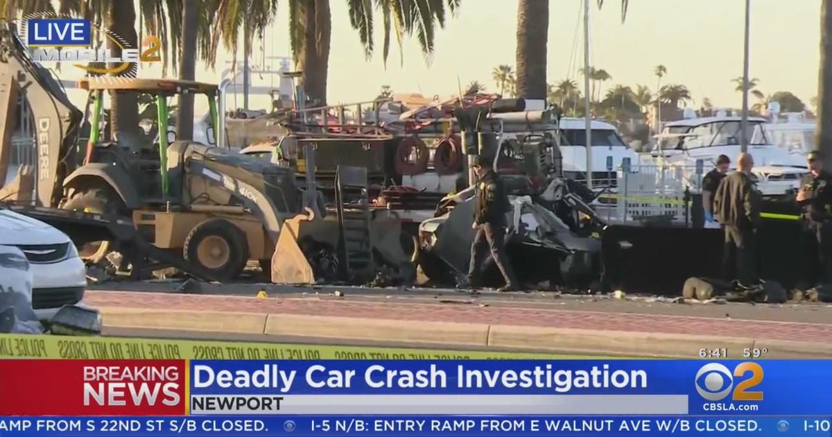 Three killed in wreck on PCH in Newport Beach CBS Los Angeles
