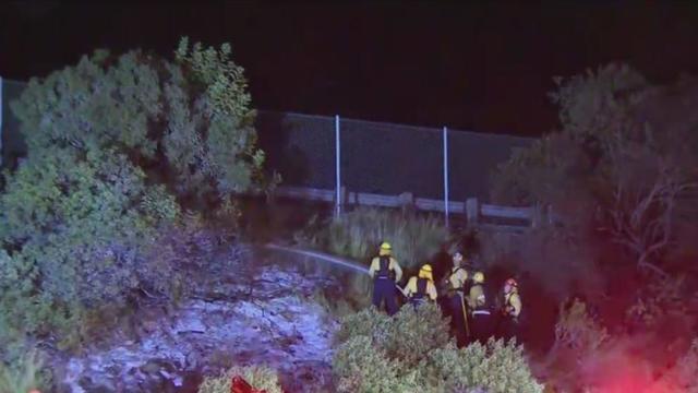 Small brush fire erupts in Bel Air 