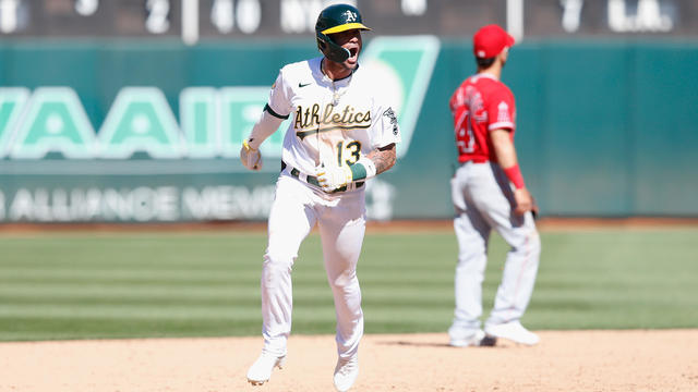 Los Angeles Angels v Oakland Athletics - Game One 