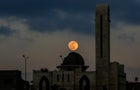 Flower Full Moon Over Gaza City 