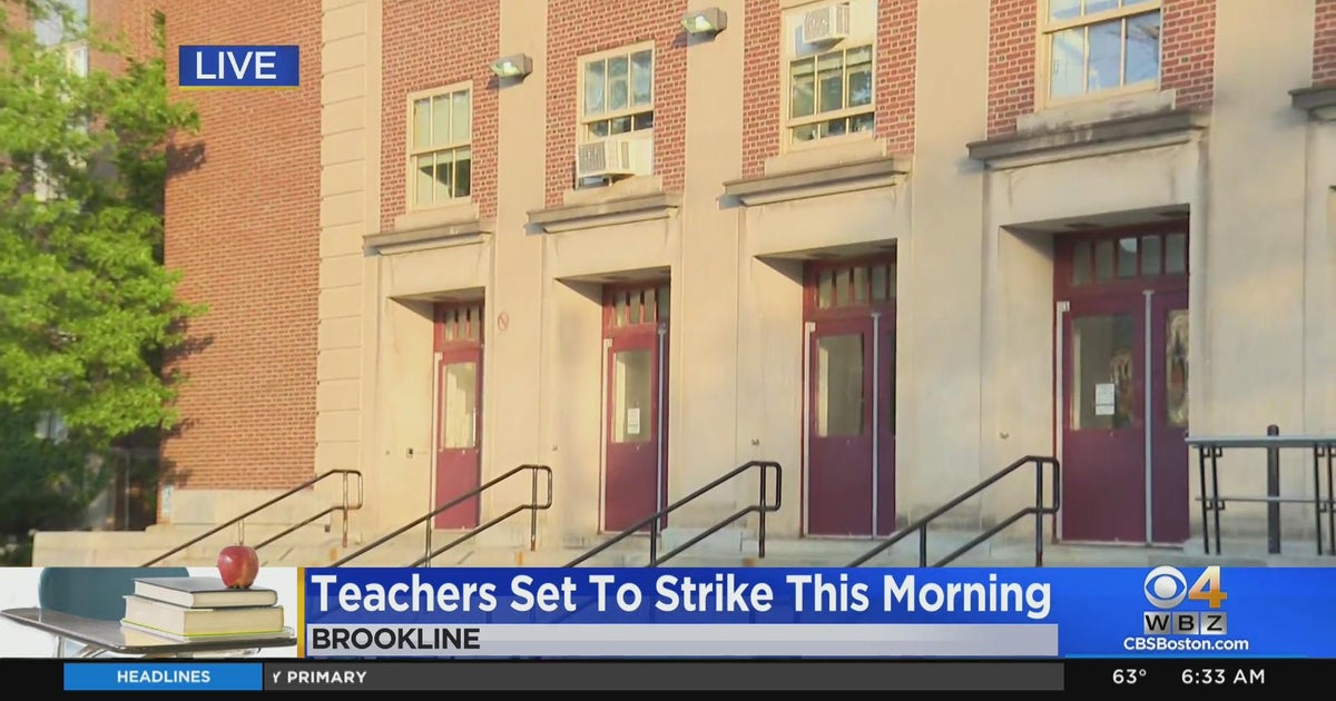 Brookline schools closed Monday, teachers plan to strike CBS Boston