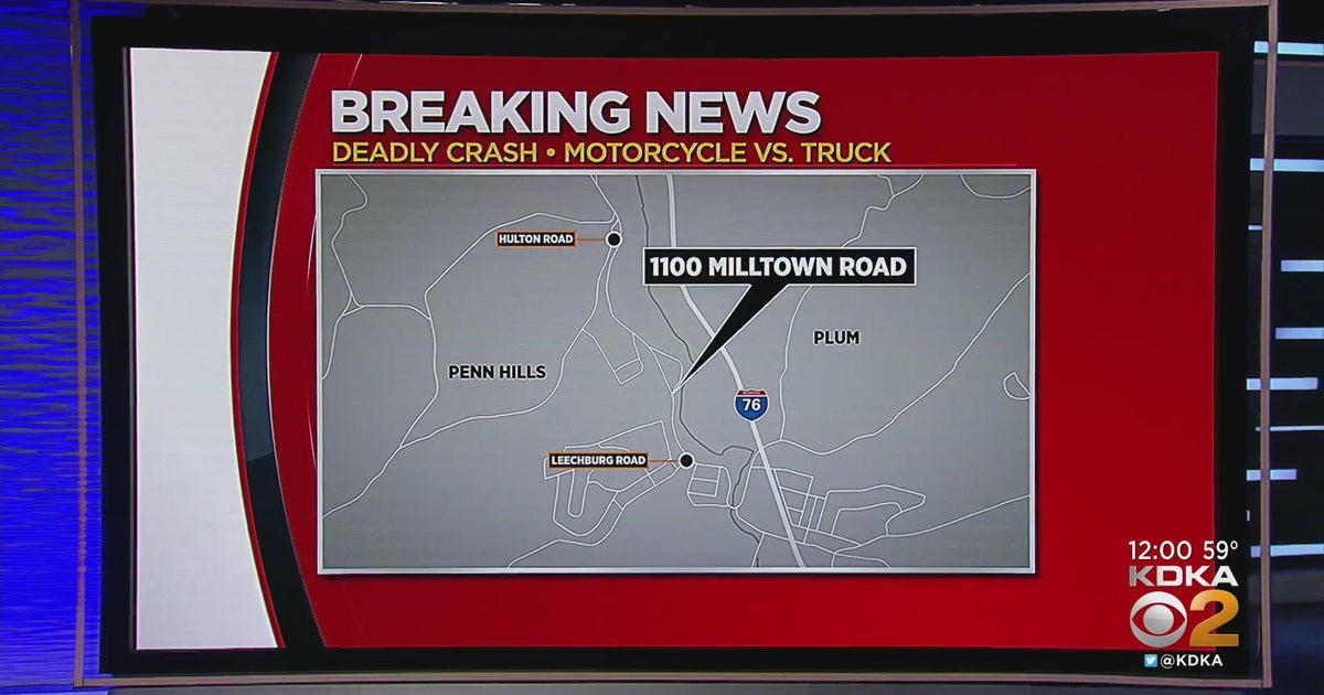 Man killed in motorcycle crash in Penn Hills - CBS Pittsburgh