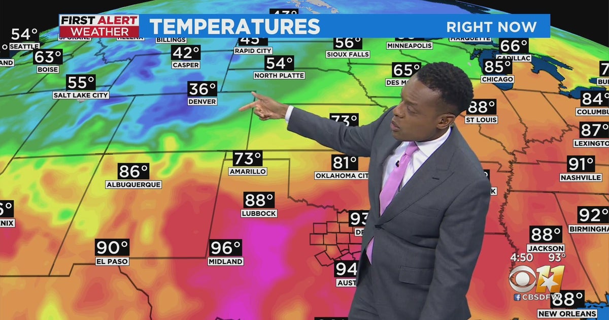 Thunderstorms give way to partly cloudy skies - CBS Texas