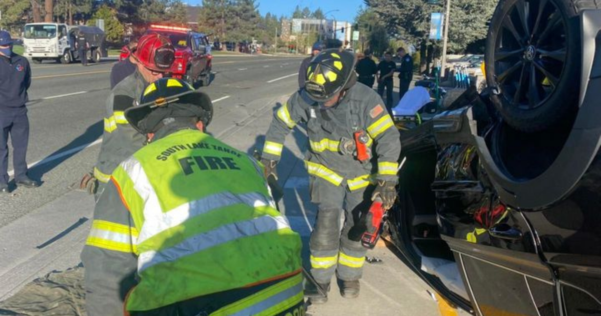 Two Vehicle Accident Requires Extrication In South Lake Tahoe CBS