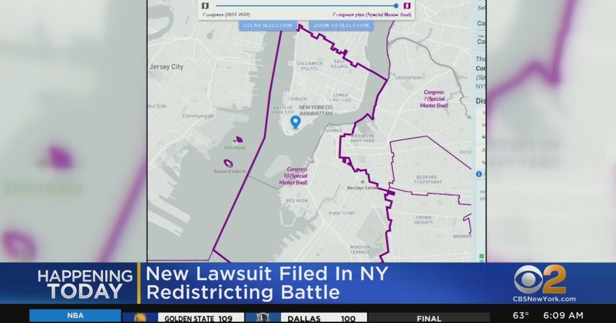 Lawsuit filed in NY redistricting battle - CBS New York