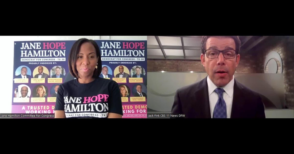 Interview: 30th congressional district candidate Jane Hope Hamilton - CBS Texas