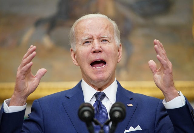 U.S. President Joe Biden makes a statement about the school shooting in Uvalde 