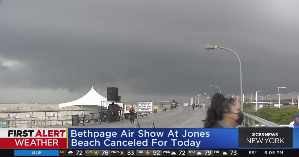 Inclement weather cancels Saturday's session of Bethpage Air Show CBS New York