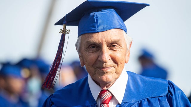 Ted Sams, 78, Receives His High School Diploma 