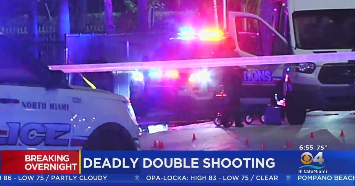 Fatal double shooting investigated in NE Miami - CBS Miami