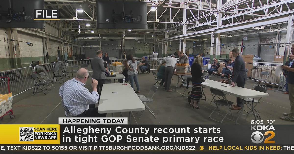 Allegheny County to begin recount of GOP primary CBS Pittsburgh