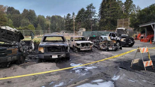 Santa Cruz city vehicles burned 