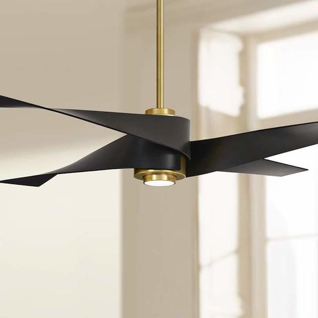 Artemis IV Soft Brass DC Large Modern Fan with Remote Control 