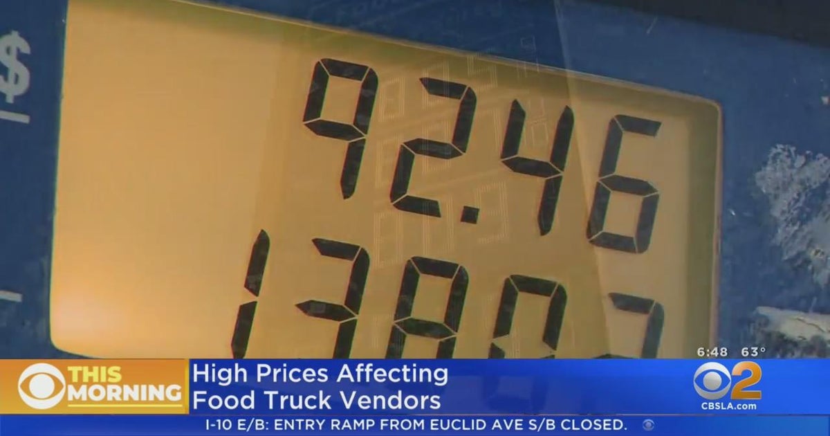 High gas prices affecting food truck vendors CBS Los Angeles