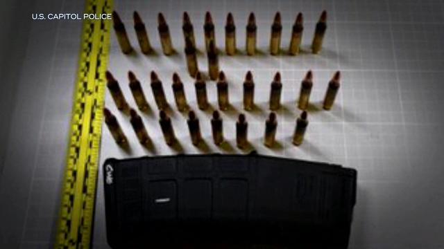 Photos from U.S. Capitol Police show the illegal ammunition officials say Jerome Felipe was carrying. 