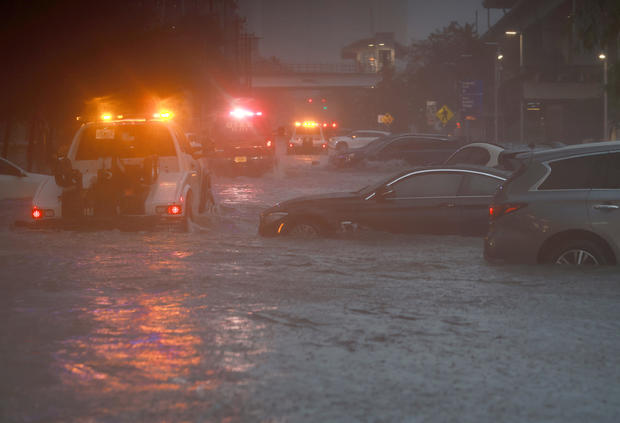 Tropical Rain Storm Brings Flooding To Miami Area 