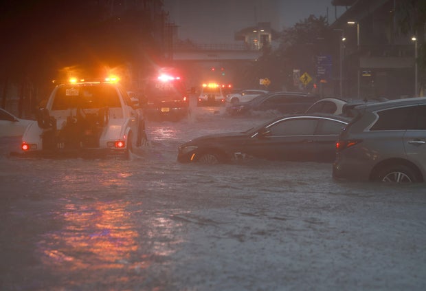 Tropical Rain Storm Brings Flooding To Miami Area 