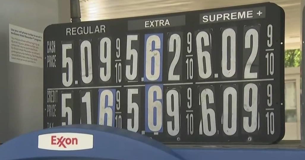Drivers hoping for relief as gas prices again hit record highs - CBS ...