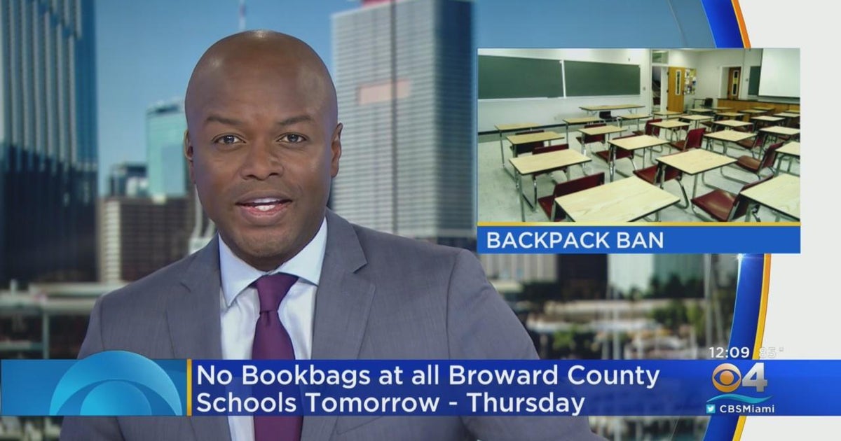 Backpacks banned for last week of school in Broward, Miami-Dade