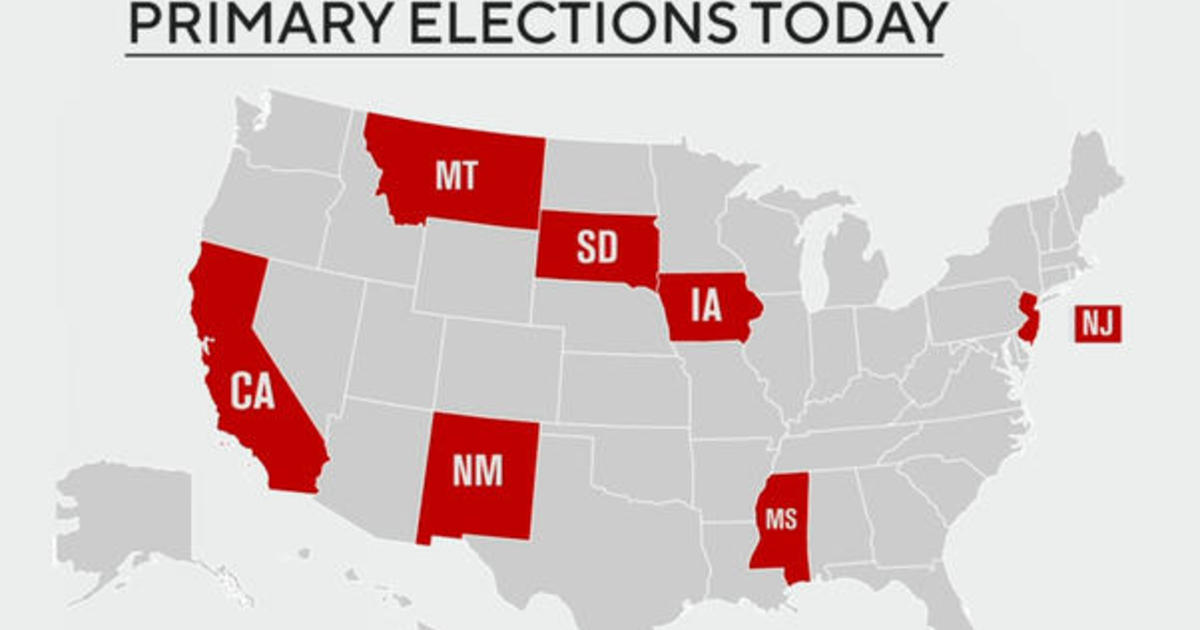 What to watch for as seven states hold primaries June 7 CBS News