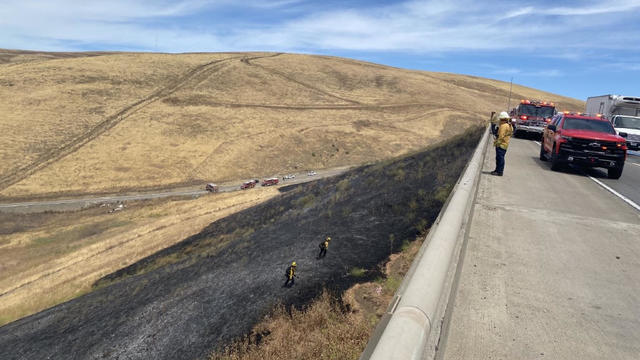 Brush fire near I-580 in Livermore contained 