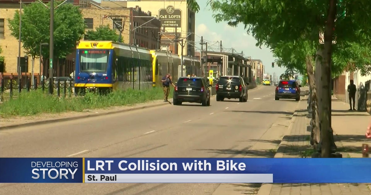 Cyclist Hit By Light Rail Train In St. Paul CBS Minnesota