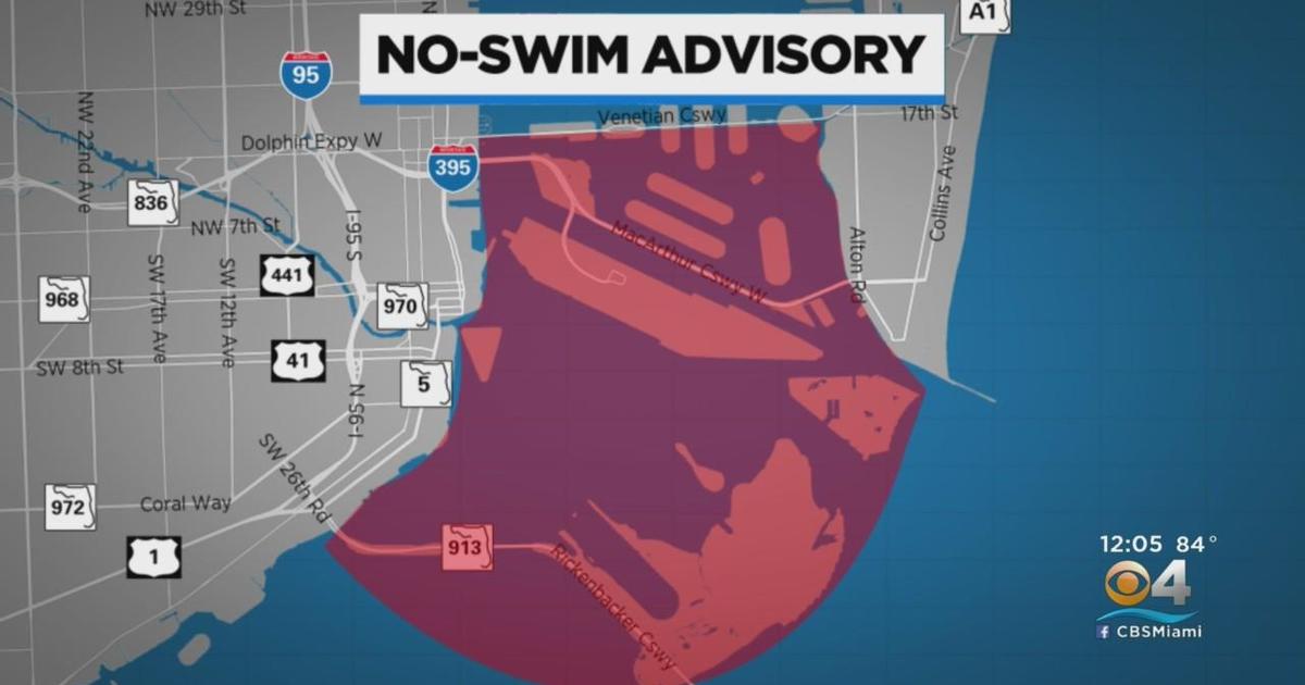 Noswim advisory remains in effect for parts of South Florida CBS Miami