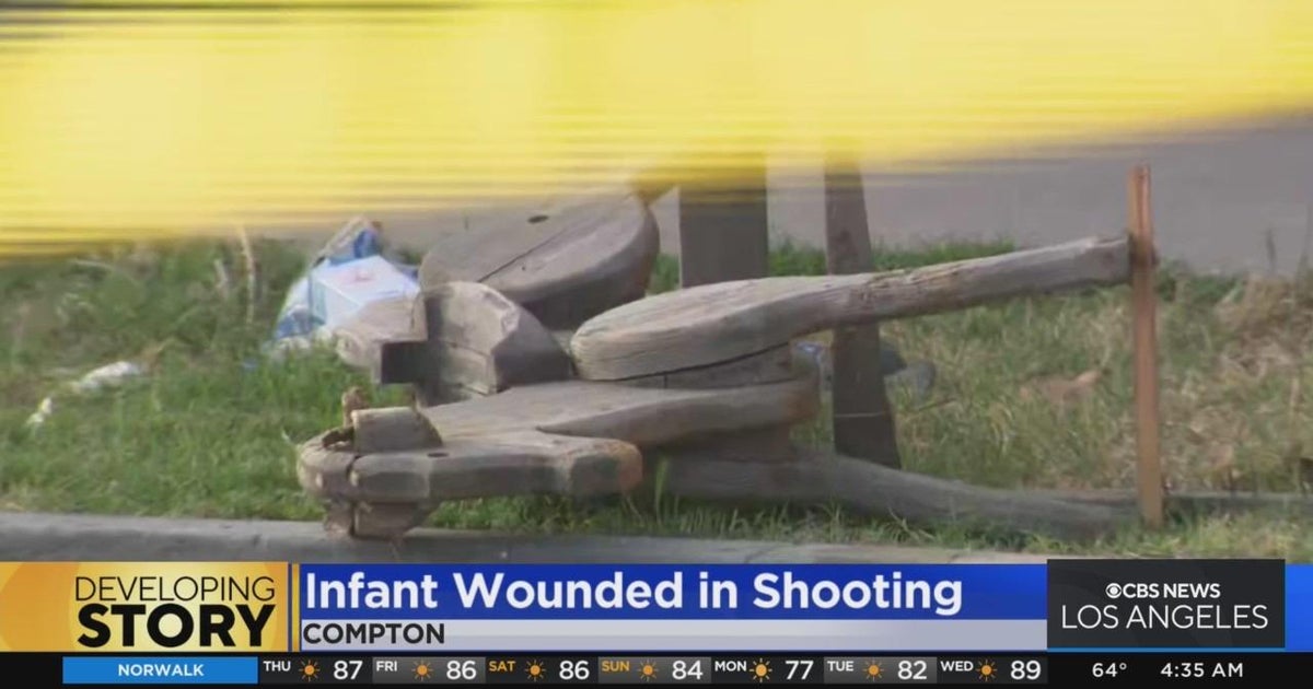 Baby shot by brother in Compton CBS Los Angeles