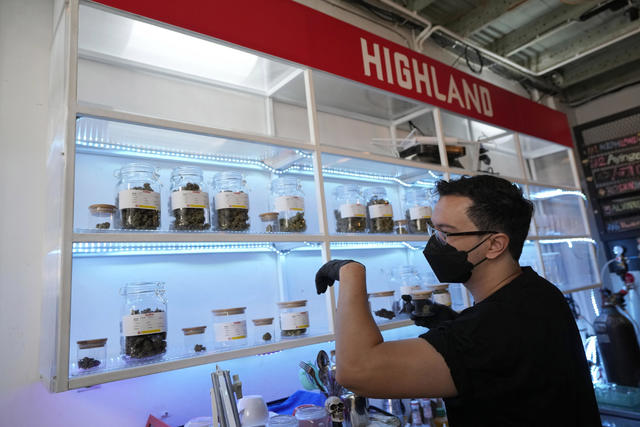 Thailand becomes 1st Asian nation to largely legalize marijuana  Bangkok — Thailand made it legal to cultivate and possess marijuana as of Thursday. It was like a dream come true for an aging generation of pot smokers who recall the kick delivered by the legendary Thai Stick variety.  The public health minister's plan to distribute 1 million marijuana seedlings, beginning Friday, has added to the impression that Thailand is turning into a weed wonderland.  The decision by the Food and Drug Administration to remove all of the plant from the category of narcotic drugs makes Thailand the first nation in Asia to decriminalize marijuana for medical and industrial use. But it is not following the examples of Uruguay and Canada, the only two countries so far that have legalized recreational marijuana on a national basis.A customer talks on his phone as he buys marijuana at the Highland Café in Bangkok, Thailand  So far, it appears there will be no effort to police what people can grow and smoke at home, aside from registering to do so and declaring it is for medical purposes.  Some Thai advocates celebrated on Thursday by buying marijuana at a café that had previously been limited to selling products made from the parts of the plant that do not get people high. The dozen or so people who turned up early at the Highland Café were able to choose from a variety of buds with names such as Sugarcane, Bubblegum, Purple Afghani and UFO.  "I can say it out loud, that I am a cannabis smoker. I don't need to hide like in the past when it was branded as an illegal drug," said 24-year-old Rittipong Bachkul, the day's first customer. Marijuana is also known as cannabis or ganja.  "Still risks" with unclear rules  "As far as the government is concerned, it's their job to promote medical use only. But it is pretty clear that we have come very far and finally are legalizing its use. The government understands that it's more pros than cons," said Rattapon Sanrak, the café's co-owner and a longtime legalization activist.  The country is known for its Thai Stick variety, which is named after the way its potent flowers are dried and tied into sticks. It is the origin of many strains now grown overseas.