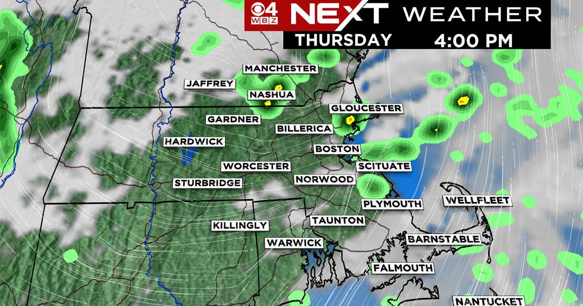 Isolated Rain Storms Possible In Afternoon - CBS Boston