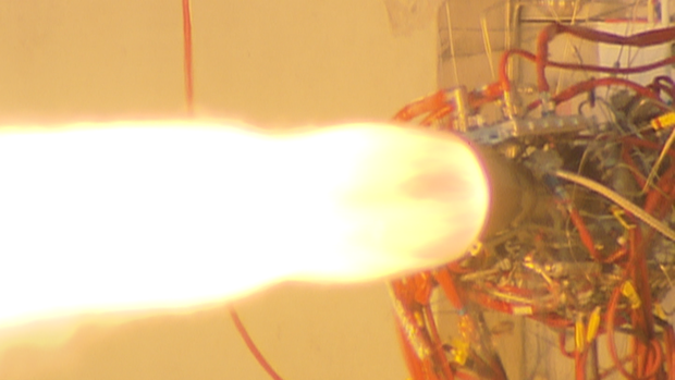 Close up Rocket engine 