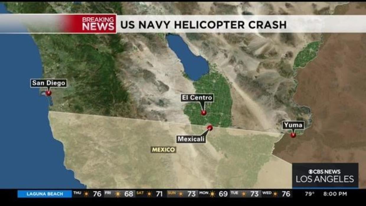 U.S. Navy helicopter crashes on training range near El Centro - CBS Los ...