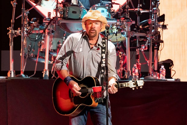 Toby Keith performs during the iHeartCountry Festival at the Frank Irwin Center on October 30, 2021 in Austin, Texas.