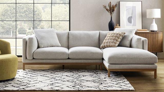 Lore Sectional Sofa - Sectional Fabric Sofa