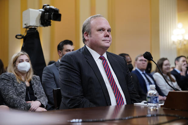 Chris Stirewalt prepares to testify at House January 6 Committee Hearing 