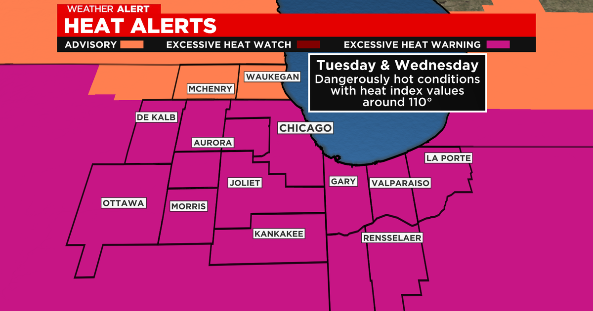 Chicago Weather Alert: Excessive Heat Warning in effect; heat index ...