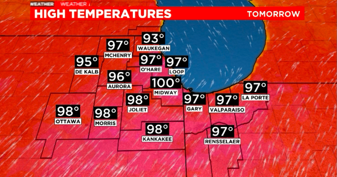 Chicago Weather Alert: Excessive heat warning through Wednesday night ...