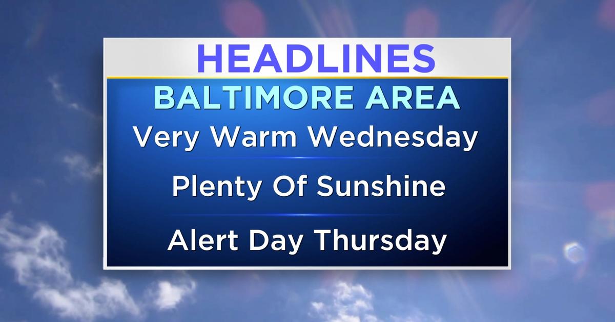 Maryland Weather: Warm & Humid Wednesday - CBS Baltimore