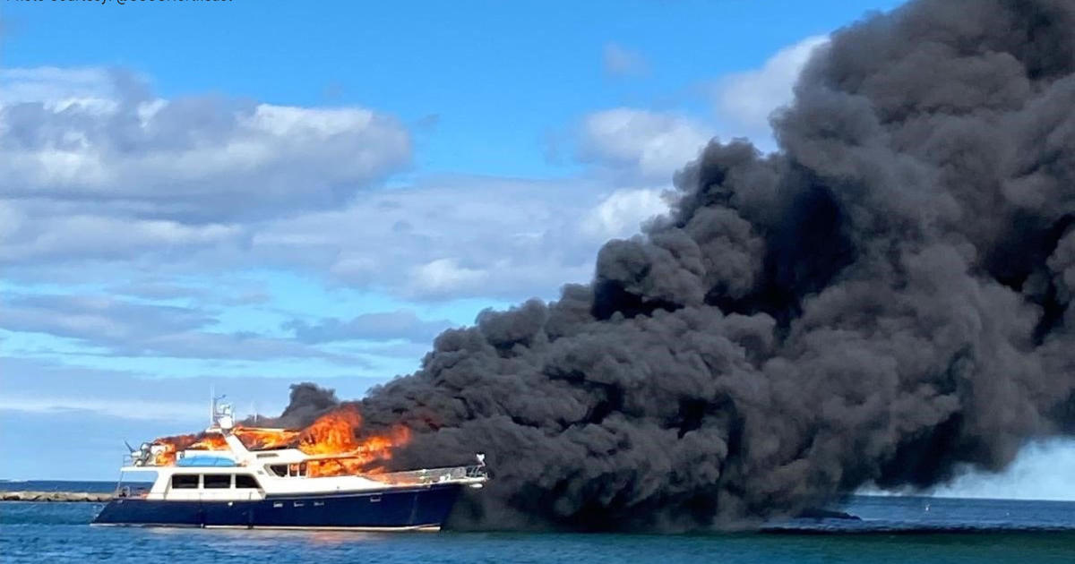 3 rescued after 70-foot yacht becomes engulfed in flames off coast of New Hampshire