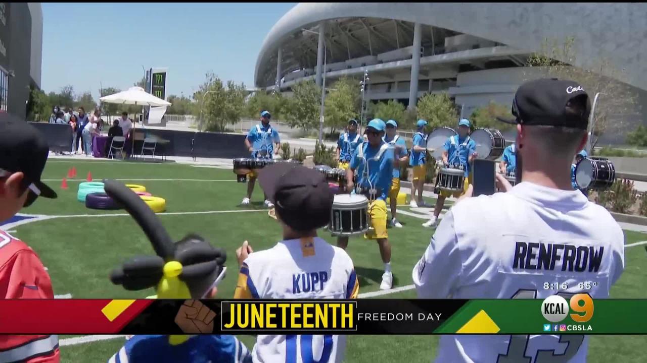 Rams Conduct Youth Football Clinic To Commemorate Juneteenth