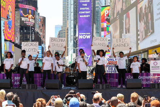 Broadway Celebrates Juneteenth at Times Square 